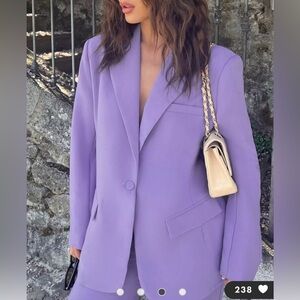 4th & Reckless Cervo Oversized Lilac Blazer (Small)